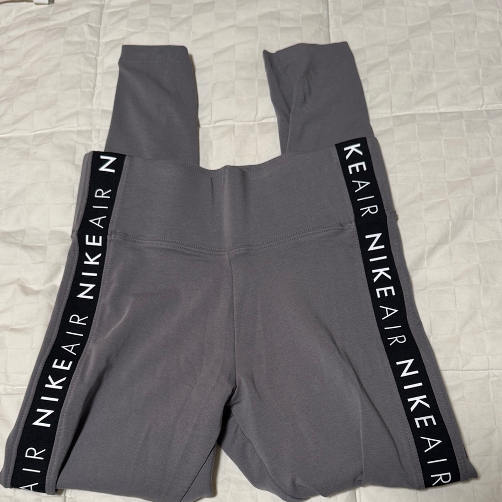 Nike Gray Leggings with Black Accents